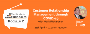 Customer Relationship Management through Covid 19