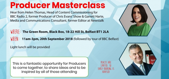 Producer Masterclass in partnership with BBC Radio Ulster
